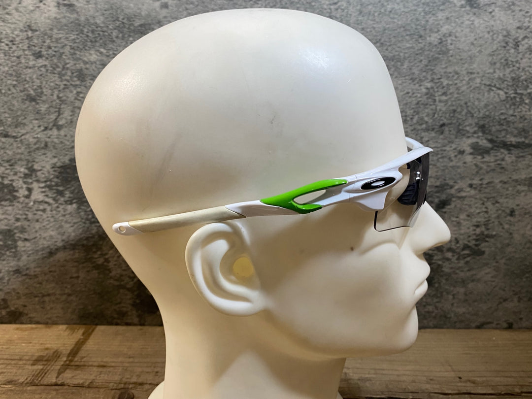 KH642 オークリー OAKLEY Cavendish RADAR LOCK サングラス アイウェア 白 緑 クリアレンズ PRIZMレンズ、緑レンズ付属
