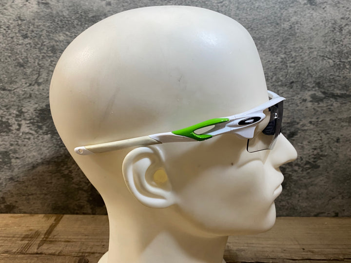 KH642 オークリー OAKLEY Cavendish RADAR LOCK サングラス アイウェア 白 緑 クリアレンズ PRIZMレンズ、緑レンズ付属