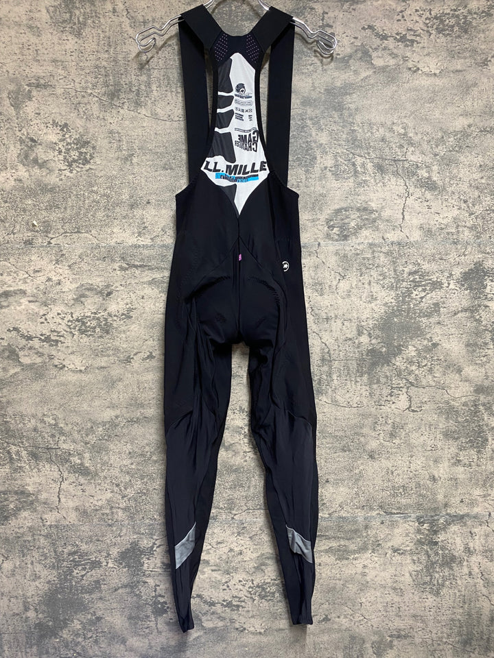 KD686 アソス ASSOS LL.MILLE BONKA 4.4 WINTER ビブタイツ 黒 L 裏起毛 ※パッド擦れ