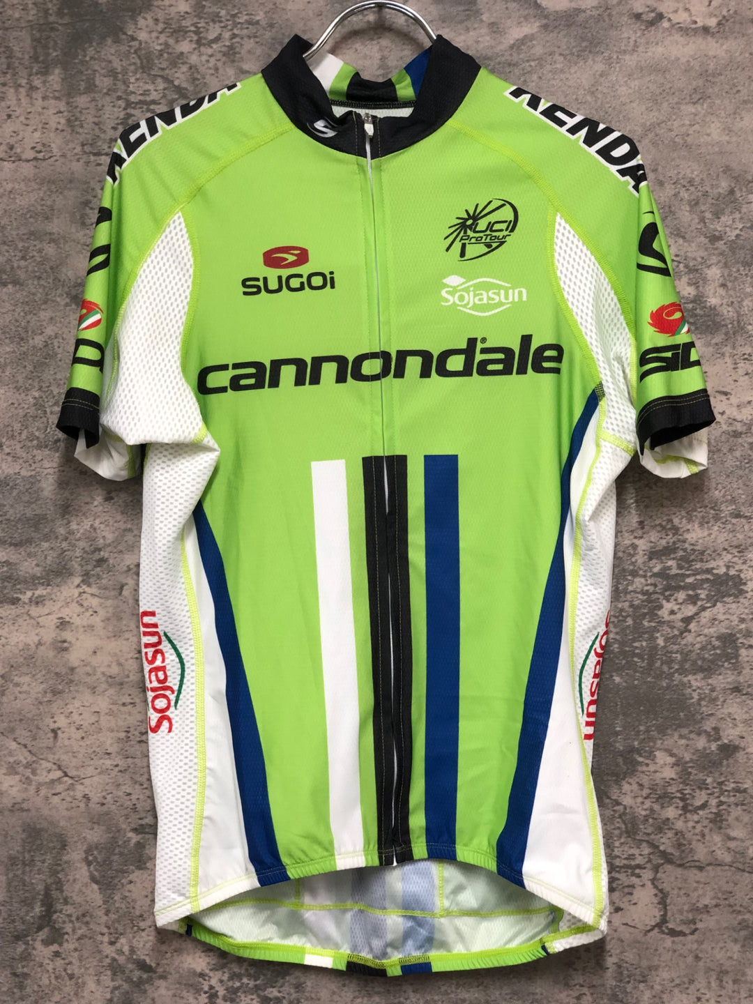 KE121 スゴイ sugoi 半袖 サイクルジャージ 黄緑 M CANNONDALE