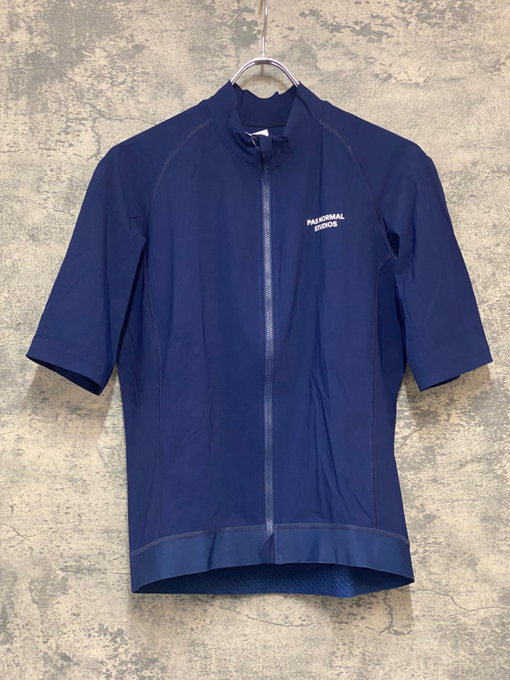 JY675 パスノーマルスタジオ PAS NORMAL STUDIOS 半袖 サイクルジャージ 紺 L