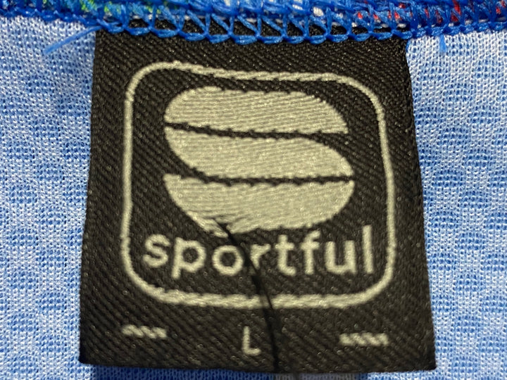 JV539 スポーツフル sportful 半袖 サイクルジャージ 青 L ITALIA Skoda
