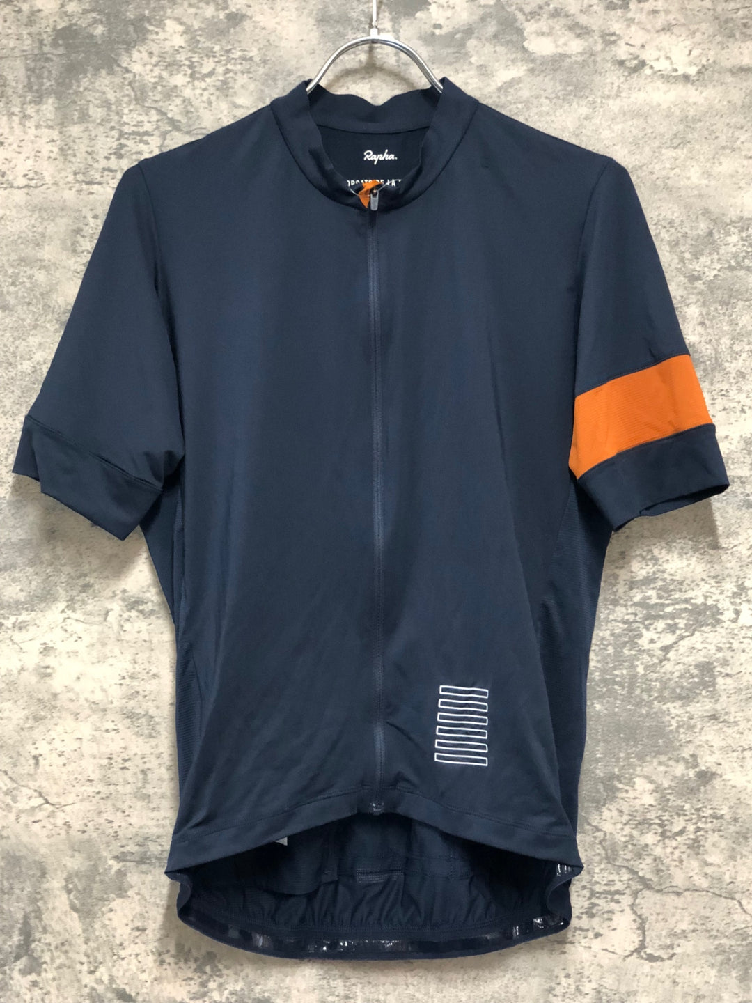KE043 ラファ Rapha PRO TEAM TRAINING JERSEY Ⅱ 半袖 サイクルジャージ L ※穴空きのためジャンク