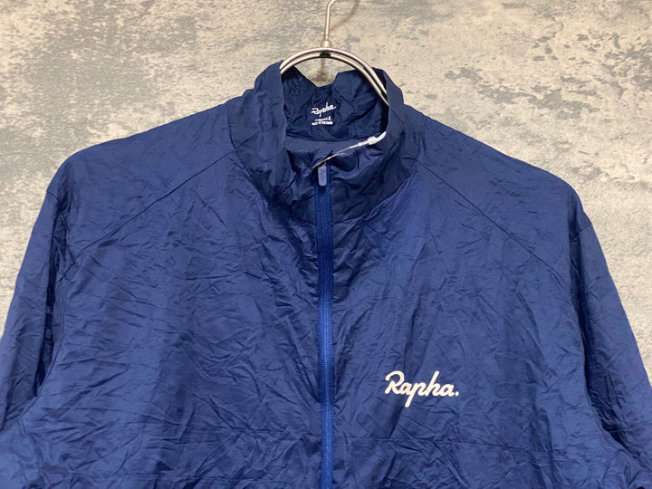 KH094 ラファ Rapha EXPLORE LIGHTWEIGHT JACKET 長袖 ウィンドブレーカー 紺 S