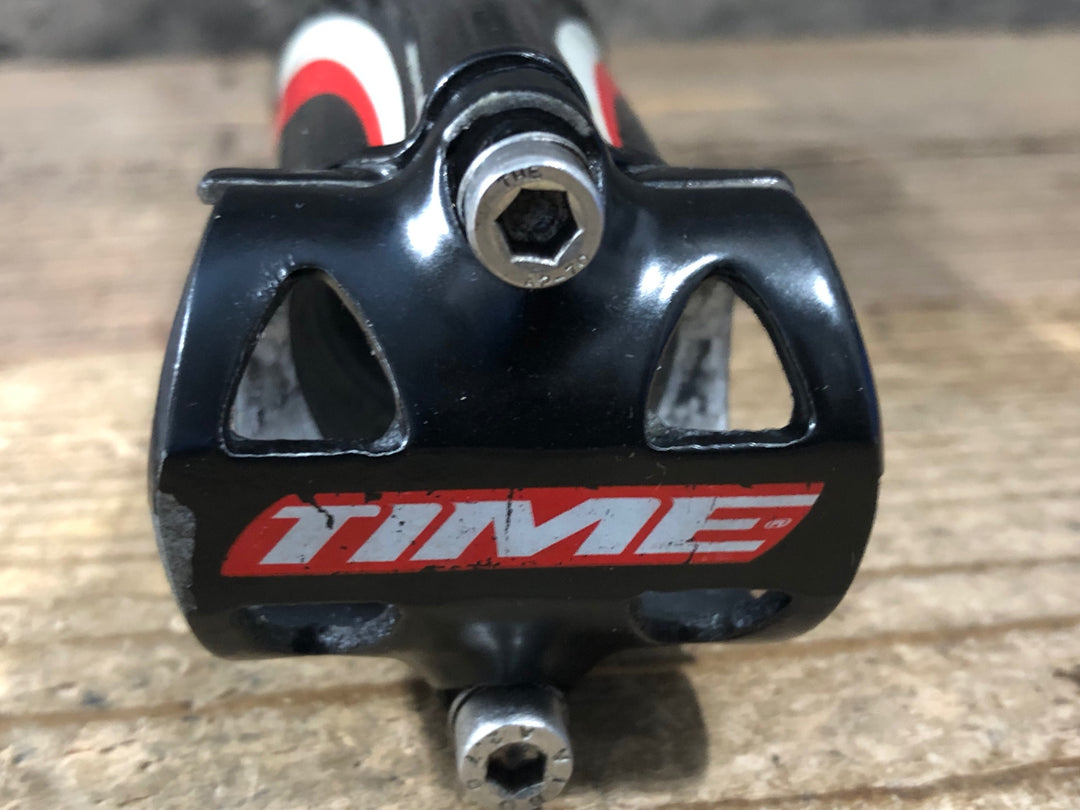 KN603 タイム TIME MONOLINK カーボン ステム 黒 赤 130mm Φ31.8 OS