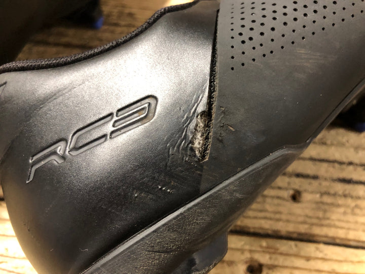 KA353 シマノ SHIMANO RC3 SHRC302M L01S ビンディングシューズ BOA 3穴 黒 EU43 ※傷