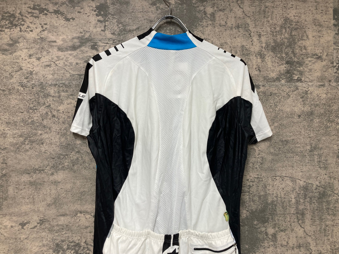 JQ944 アソス ASSOS SS.MILLE 半袖 サイクルジャージ 白 水色 M