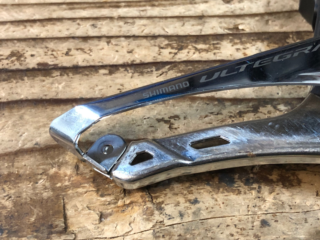 JO387 シマノ SHIMANO ULTEGRA アルテグラ Di2 FD-R8050 フロントディレイラー TOKEN チェーンキャッチャー付属 2S