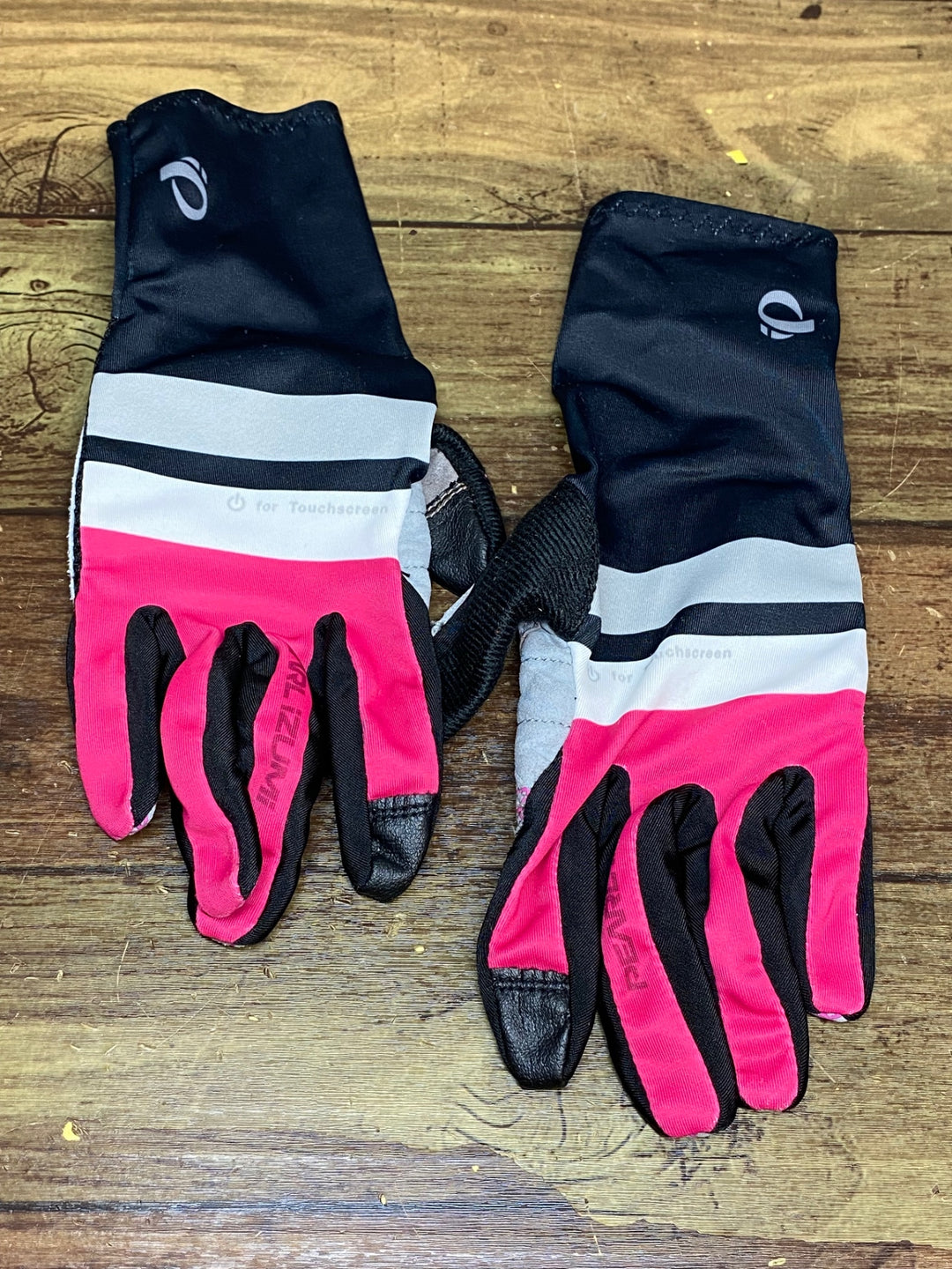 JJ634 パールイズミ PEARL iZUMi 長指 グローブ 黒 ピンク S