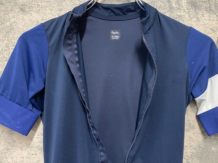 JP862 ラファ Rapha WOMEN'S PRO TEAM TRAINING JERSEY 半袖 サイクルジャージ 黒 ネイビー XXS レディース