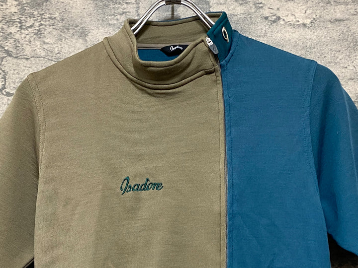 KN380 イザドア Isadore 半袖 サイクルジャージ 茶緑 M