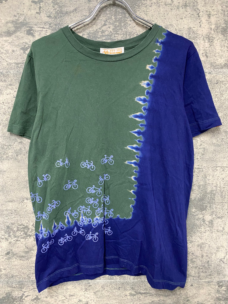 JH173 SOU・SOU le coq sportif 近清 半袖 Tシャツ ネイビー オリーブ