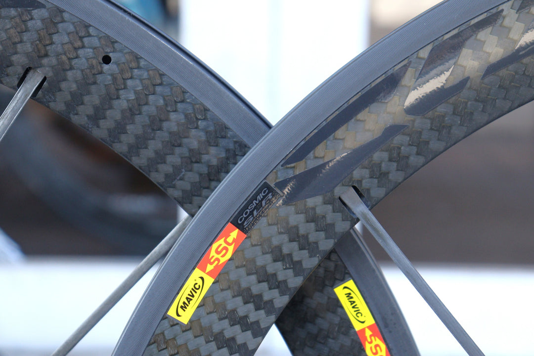 マヴィック MAVIC COSMIC CARBON SLR EXALITH アルミ カーボン クリンチャー ホイールセット シマノ 11/12S ナローリム 13C 【横浜店】