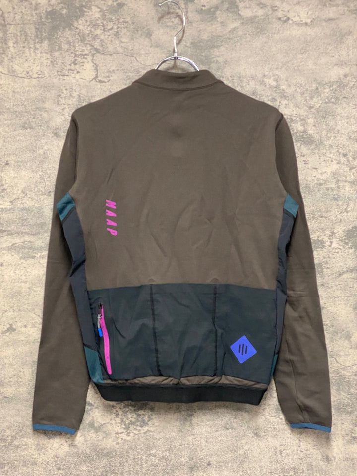 JT630 マープ MAAP TEAM FIT JERSEY 長袖 サイクルジャージ ブラウン L