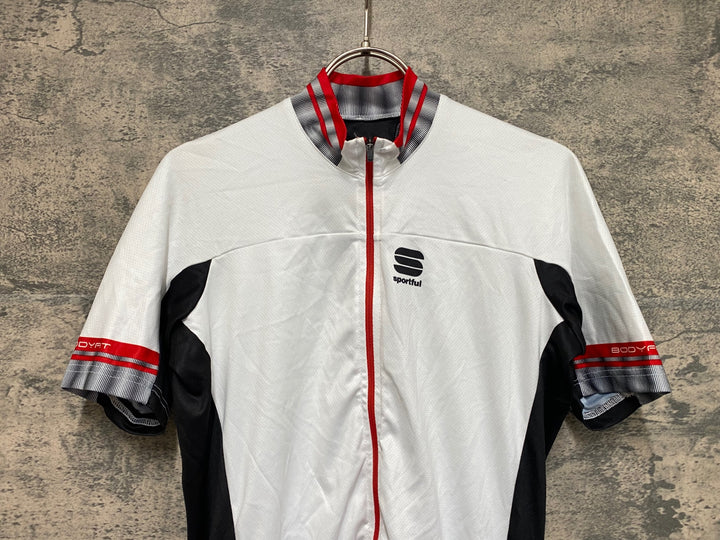 KF187 スポーツフル sportful 半袖 サイクルジャージ 白 M