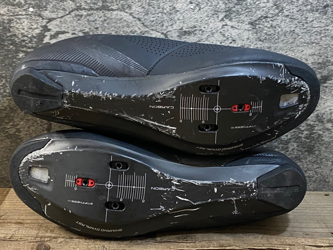 KJ612 シマノ SHIMANO RC7 SHRC701M L01 S ビンディングシューズ 3穴 黒 EU43