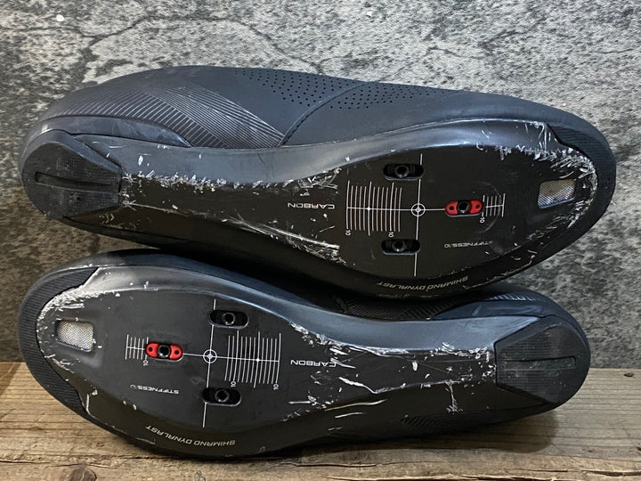 KJ612 シマノ SHIMANO RC7 SHRC701M L01 S ビンディングシューズ 3穴 黒 EU43