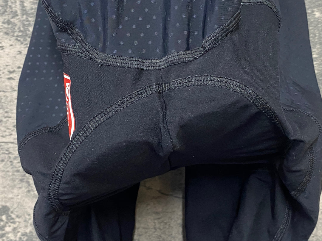 KG161 カステリ CASTELLI ロッソコルサ ROSSO CORSA ビブショーツ 黒 L