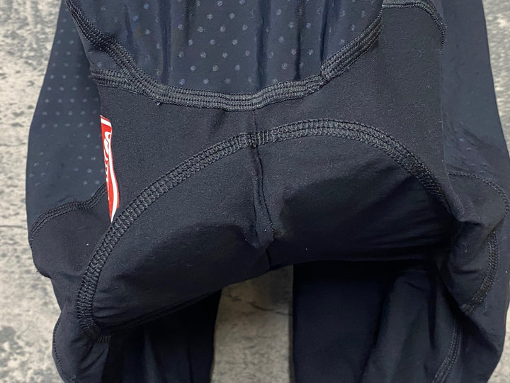 KG161 カステリ CASTELLI ロッソコルサ ROSSO CORSA ビブショーツ 黒 L