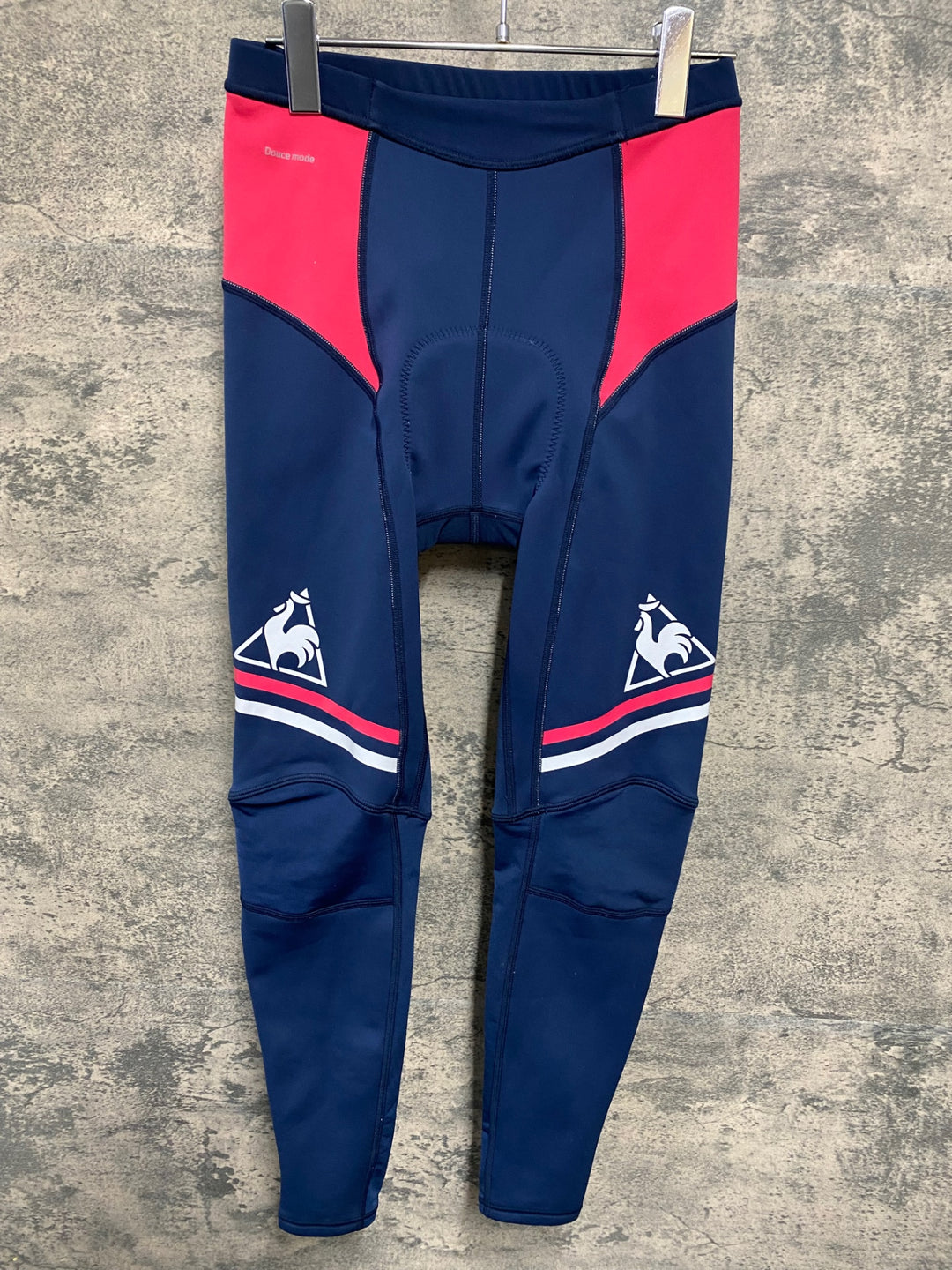 JT499 ルコックスポルティフ le coq sportif レーサータイツ 紺 M 裏起毛