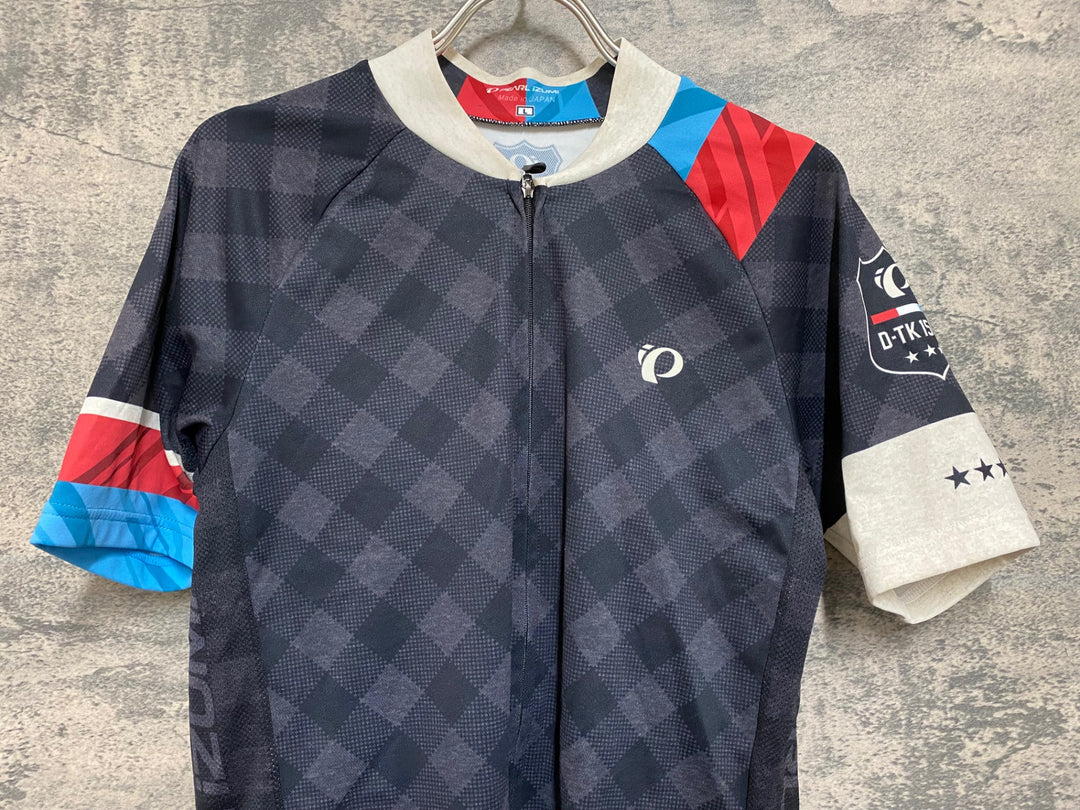 JP276 パールイズミ PEARL iZUMi 半袖 サイクルジャージ 黒 総柄 L