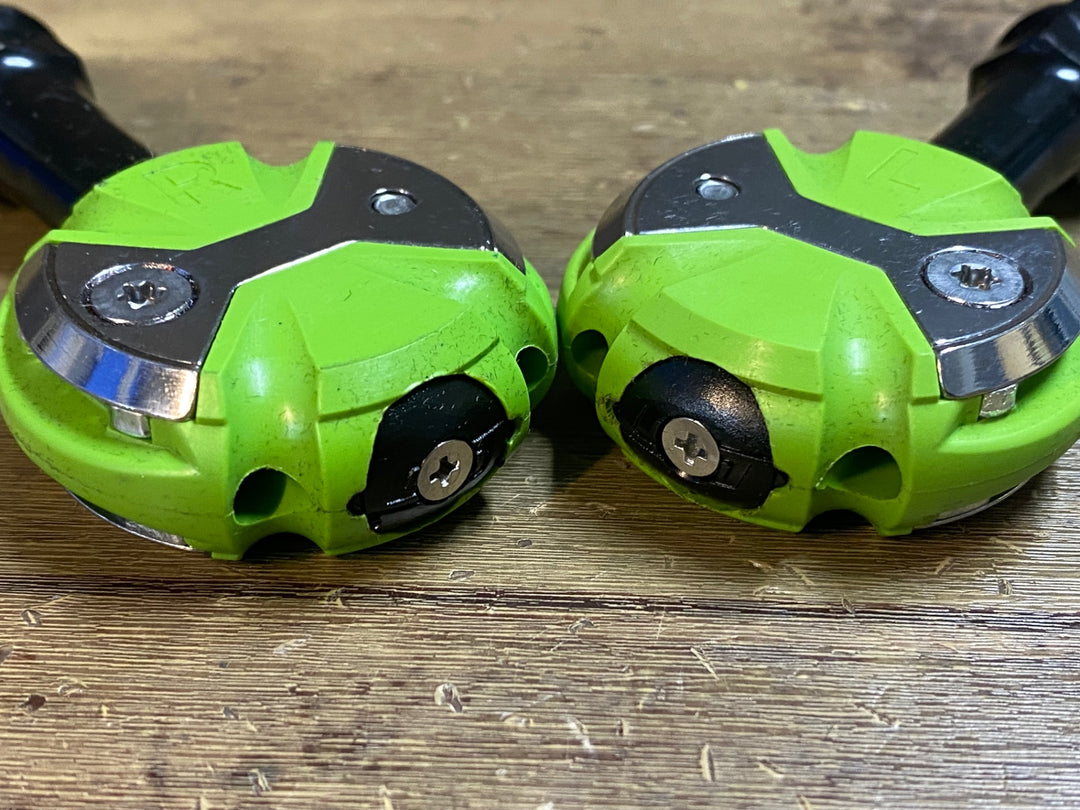 JR796 スピードプレイ SPEEDPLAY ZERO ビンディングペダル クロモリシャフト 黄緑