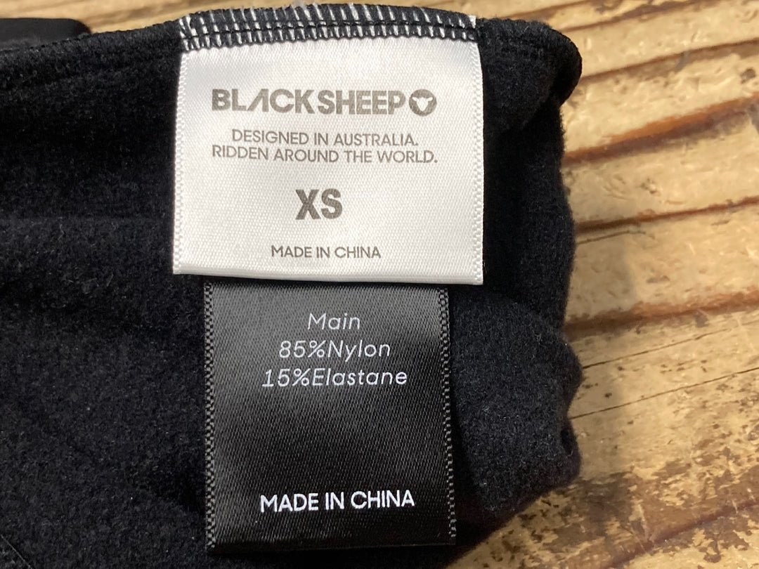 KM723 ブラックシープ BLACKSHEEP アームウォーマー 黒 XS 裏起毛
