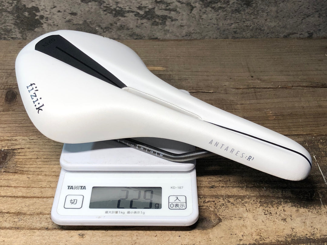 JJ160 フィジーク fizik ANTARES R3 OPEN サドル 白 REGULAR kiumレール ※プレート欠品