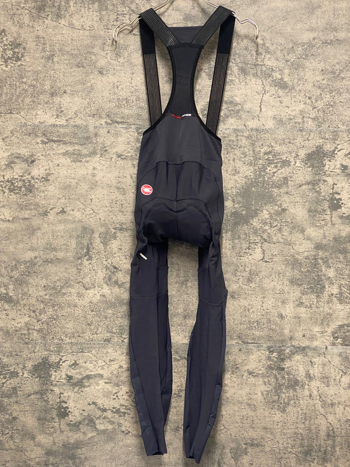 JW811 カステリ CASTELLI ロッソコルサ ROSSO CORSA ビブタイツ グレー S 裏起毛 ※タグカット