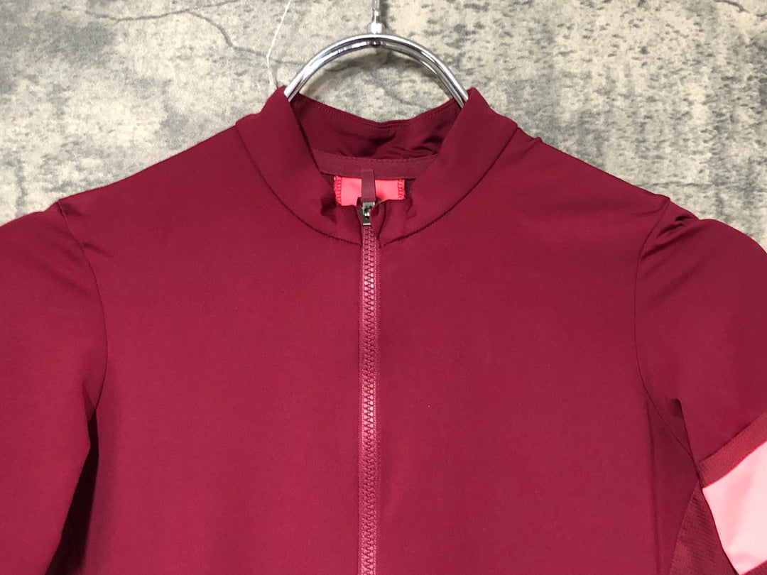 JK494 ラファ Rapha WOMEN'S SOUPLESSE JERSEY Ⅱ 半袖 サイクルジャージ 赤 S