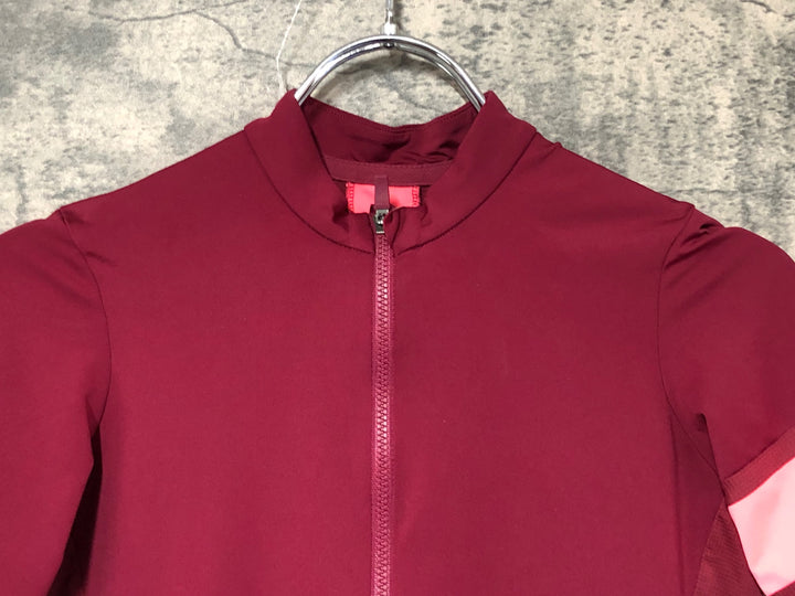 JK494 ラファ Rapha WOMEN'S SOUPLESSE JERSEY Ⅱ 半袖 サイクルジャージ 赤 S