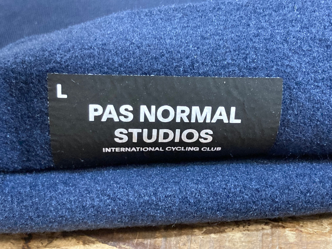 KA587 パスノーマルスタジオ PAS NORMAL STUDIOS CONTROL KNEE WARMER ニーウォマー ネイビー L 裏起毛