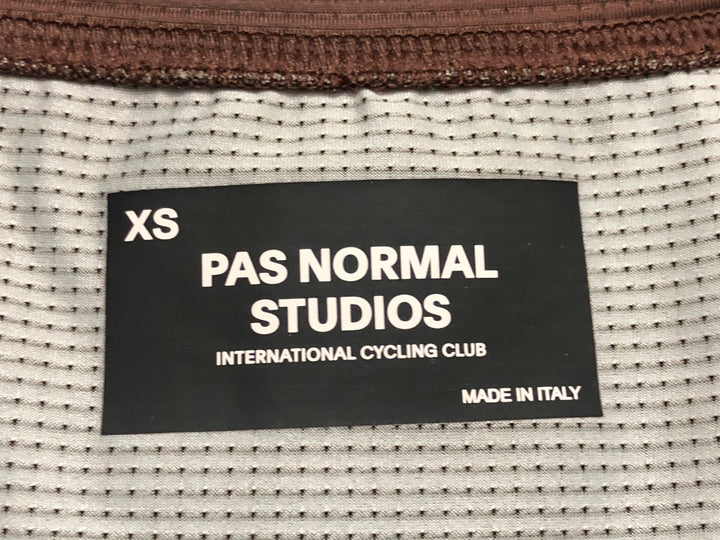 JZ662 パスノーマルスタジオ PAS NORMAL STUDIOS 半袖 サイクルジャージ 茶 XS