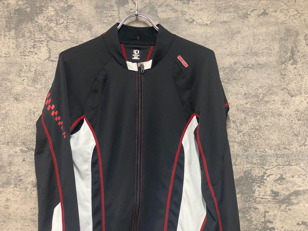KE025 パールイズミ PEARL iZUMi 半袖 サイクルジャージ 黒 白 L