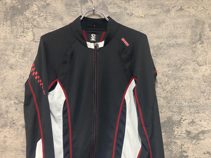 KE025 パールイズミ PEARL iZUMi 半袖 サイクルジャージ 黒 白 L