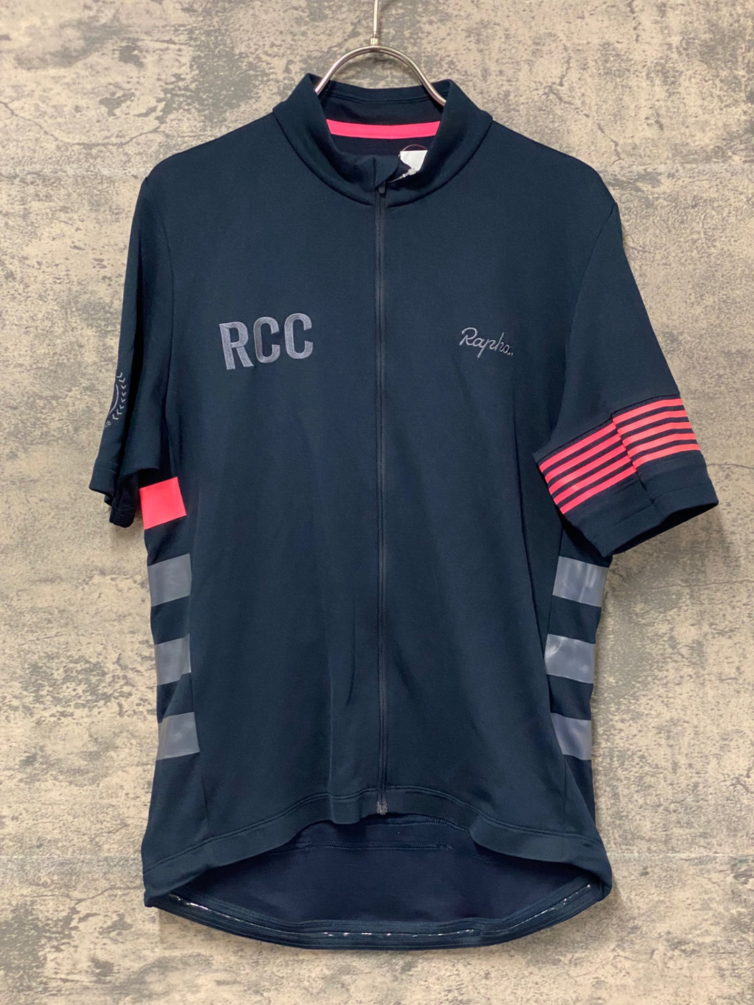 KK538 ラファ Rapha RCC CLASSIC JERSEY 半袖 サイクルジャージ 紺 L