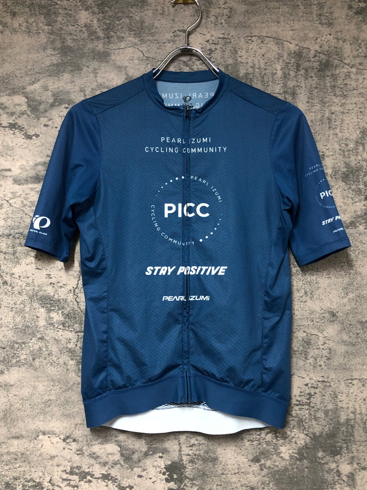 JW527 パールイズミ PEARL iZUMi PICC 半袖 サイクルジャージ 青 L