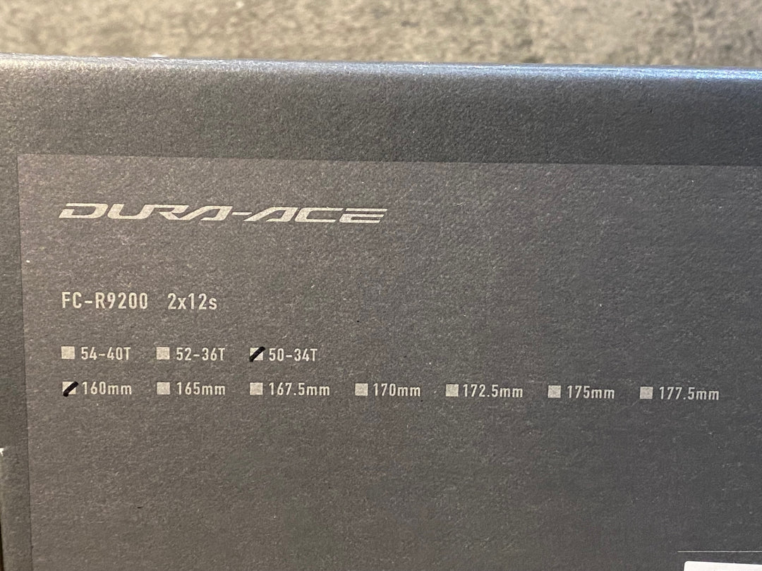 JR636 シマノ SHIMANO デュラエース DURA-ACE FC-R9200 クランクセット 50/34T 160mm