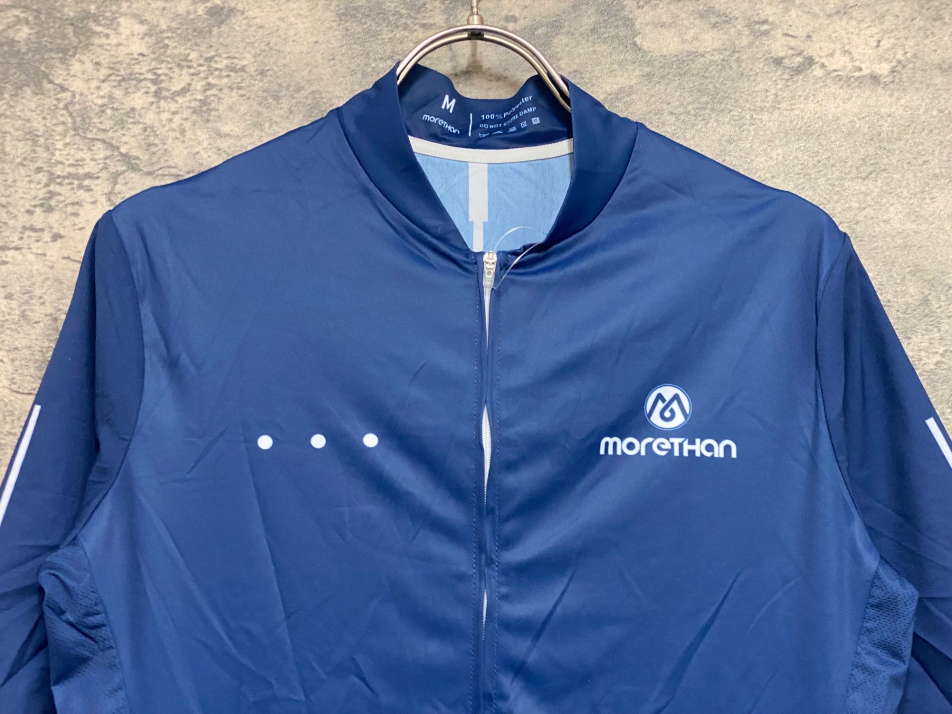 KF169 モーゼン Morethan 半袖 サイクルジャージ ネイビー M サイクル
