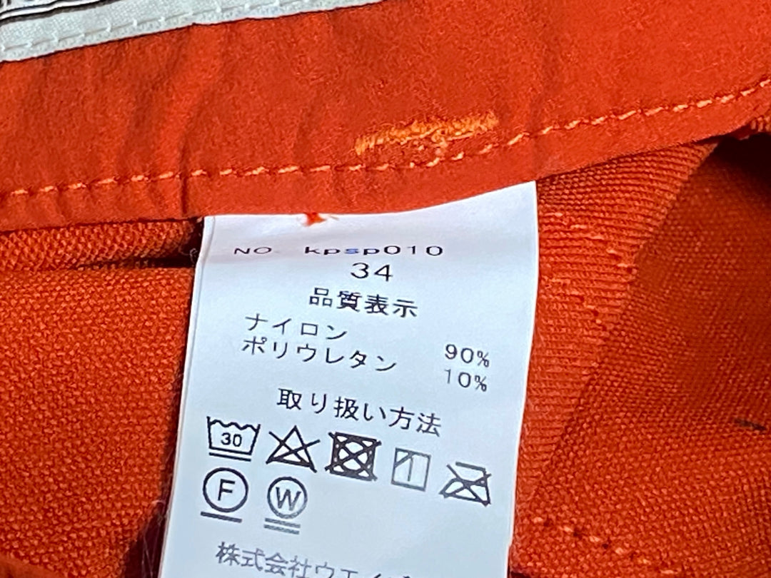 JO904 カペルミュール KAPELMUUR ストレッチショートパンツ オレンジ 34