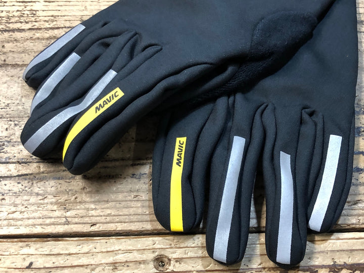 KH676 マヴィック MAVIC AKSIUM THERMO GLOVE 長指 グローブ 黒 M 裏起毛