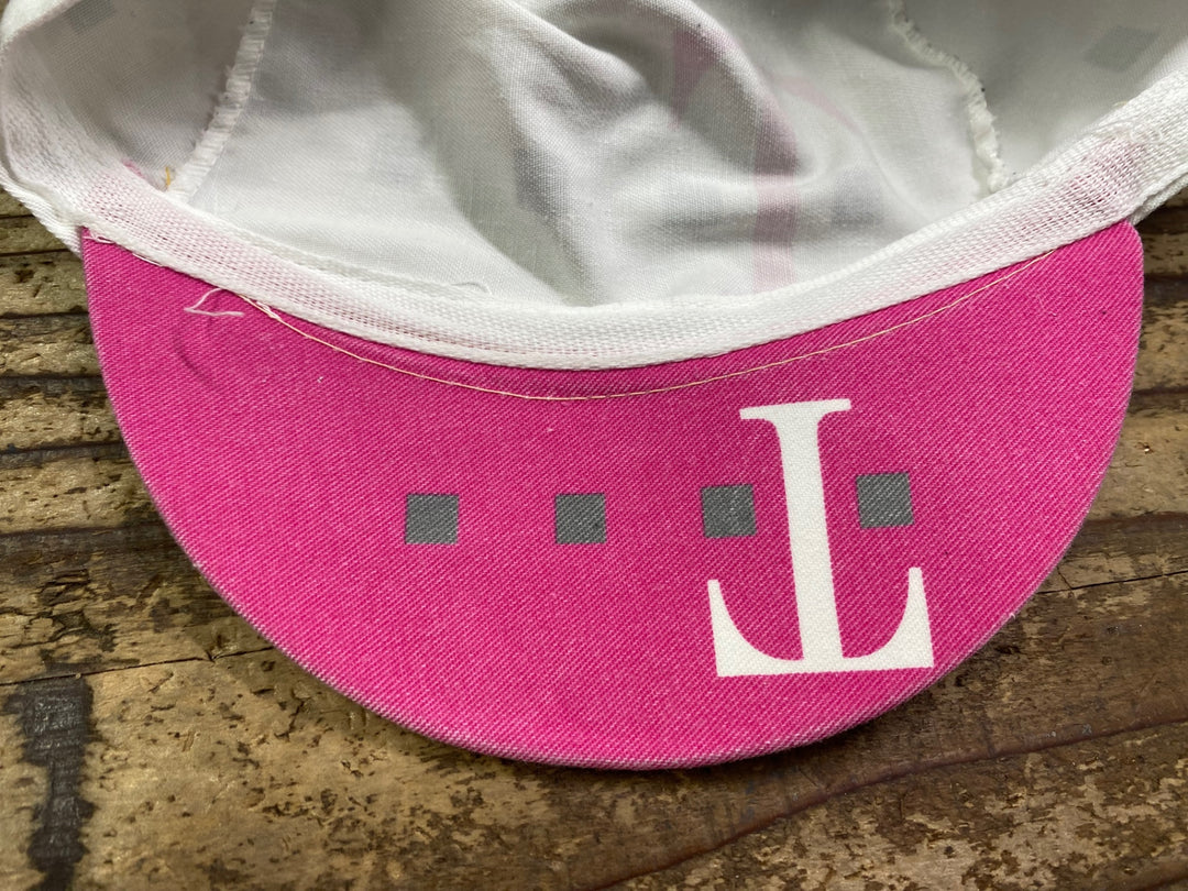 JJ280 ナリーニ Nalini Team Deutsche Telekom サイクルキャップ 白ピンク