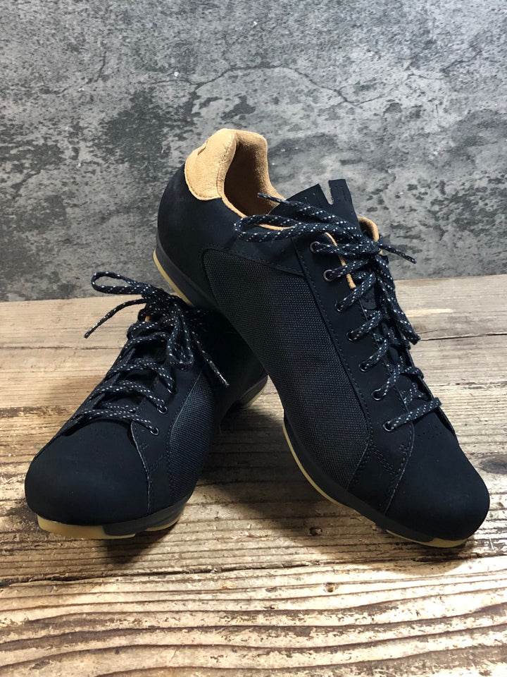 JX478 ジロ GIRO REPUBLIC ビンディングシューズ 2穴 レース 黒 茶 EU45