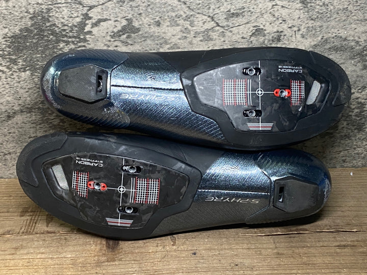 JK682 シマノ SHIMANO S-PHYRE SHRC903M EU43 黒 SPD-SL ビンディングシューズ