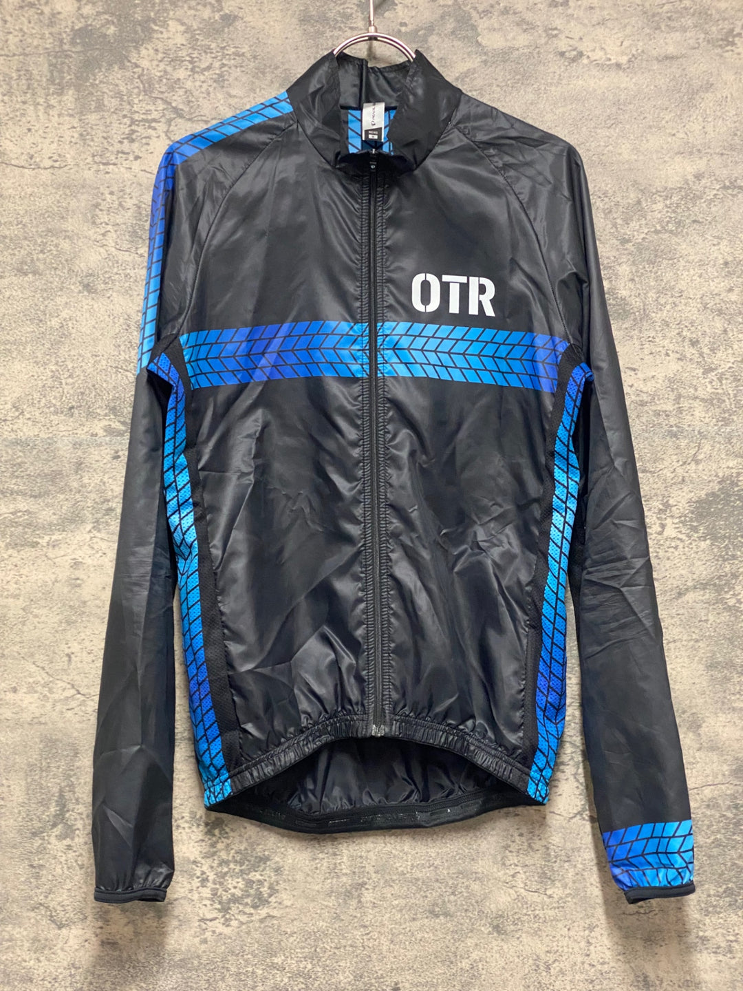 KA422 パールイズミ PEARL iZUMi 長袖 ウインドブレイカー 黒 青 M ほつれ
