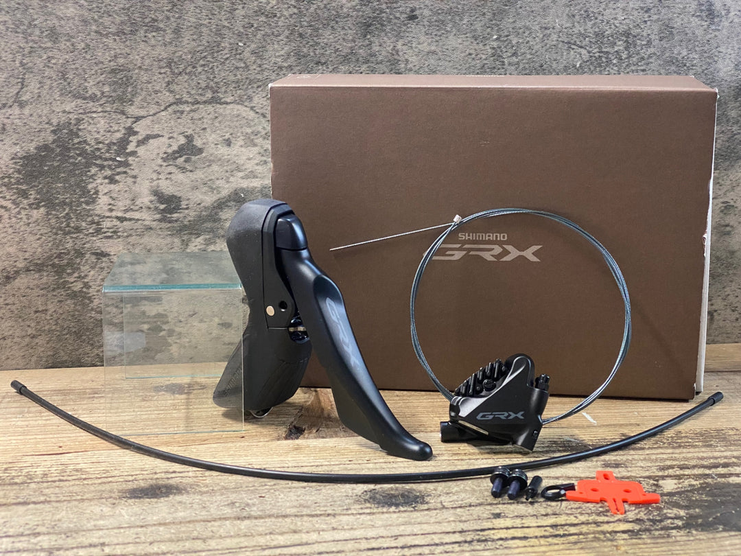JY588 シマノ SHIMANO GRX ST-RX610-R BR-RX400-F レバー ブレーキセット 12S 油圧 ※ブリードニップル、ブレーキホース欠品