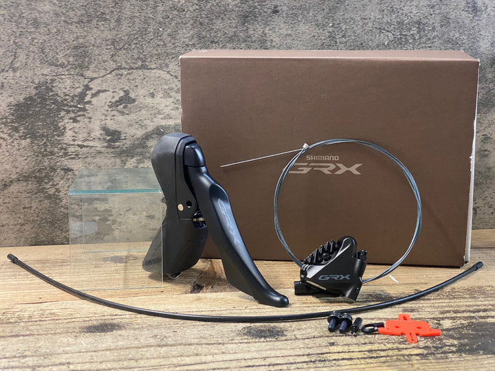 JY588 シマノ SHIMANO GRX ST-RX610-R BR-RX400-F レバー ブレーキセット 12S 油圧 ※ブリードニップル、ブレーキホース欠品