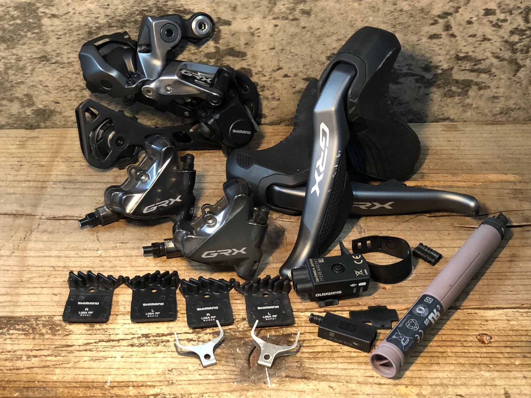 GRX コンポーネントセット 2×11 ST BR SHIMANO GRX RX820 2×12s MECHANICAL SHIFTING DISK COMPONENT SET