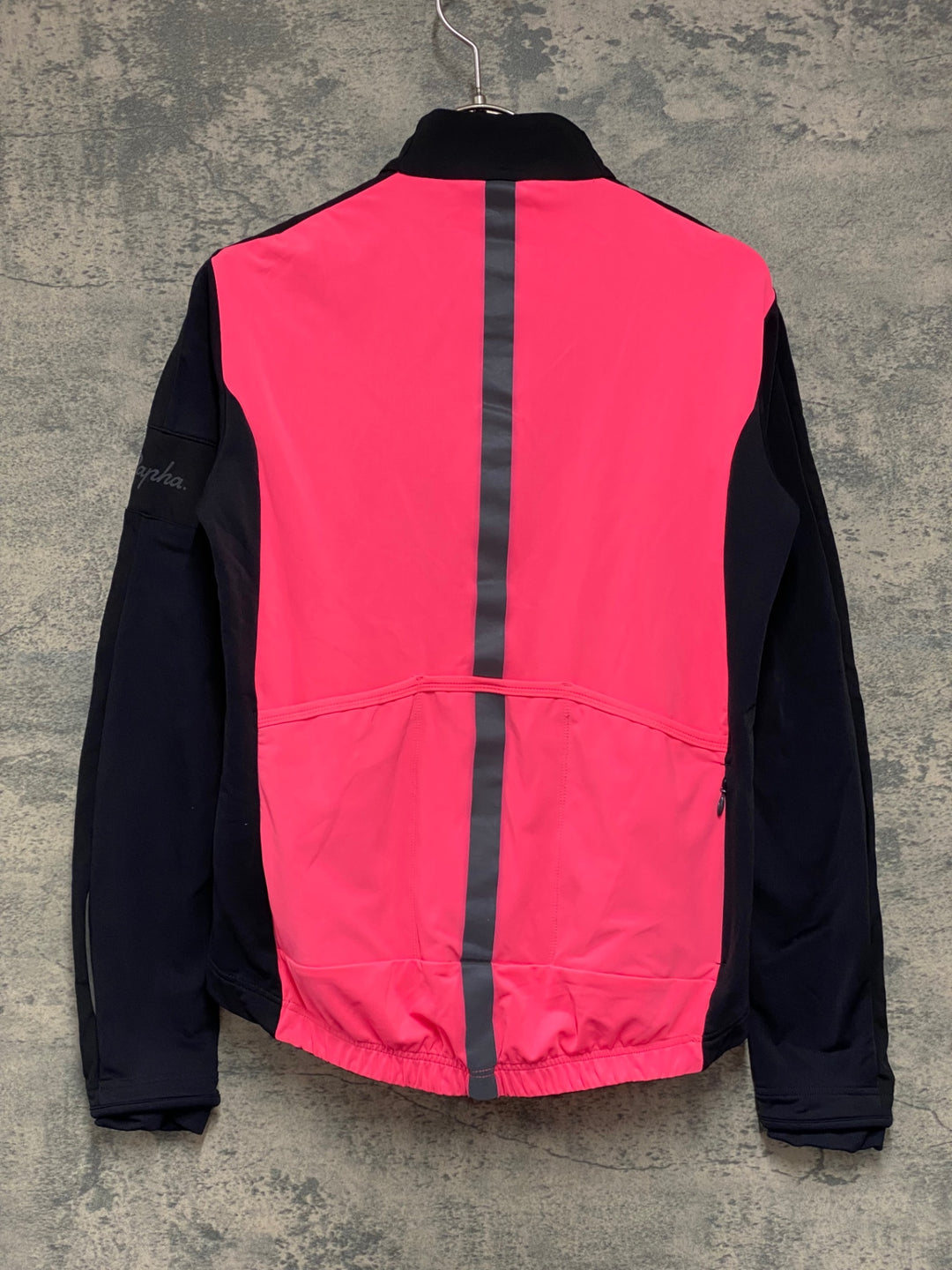 JX002 ラファ Rapha SOUPLESSE JACKET 長袖 サイクルジャケット 黒 S 裏起毛 レディース