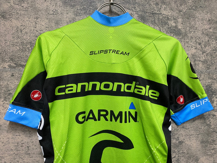 JS447 カステリ CASTELLI 半袖 サイクルジャージ 緑 S CANNONDALE